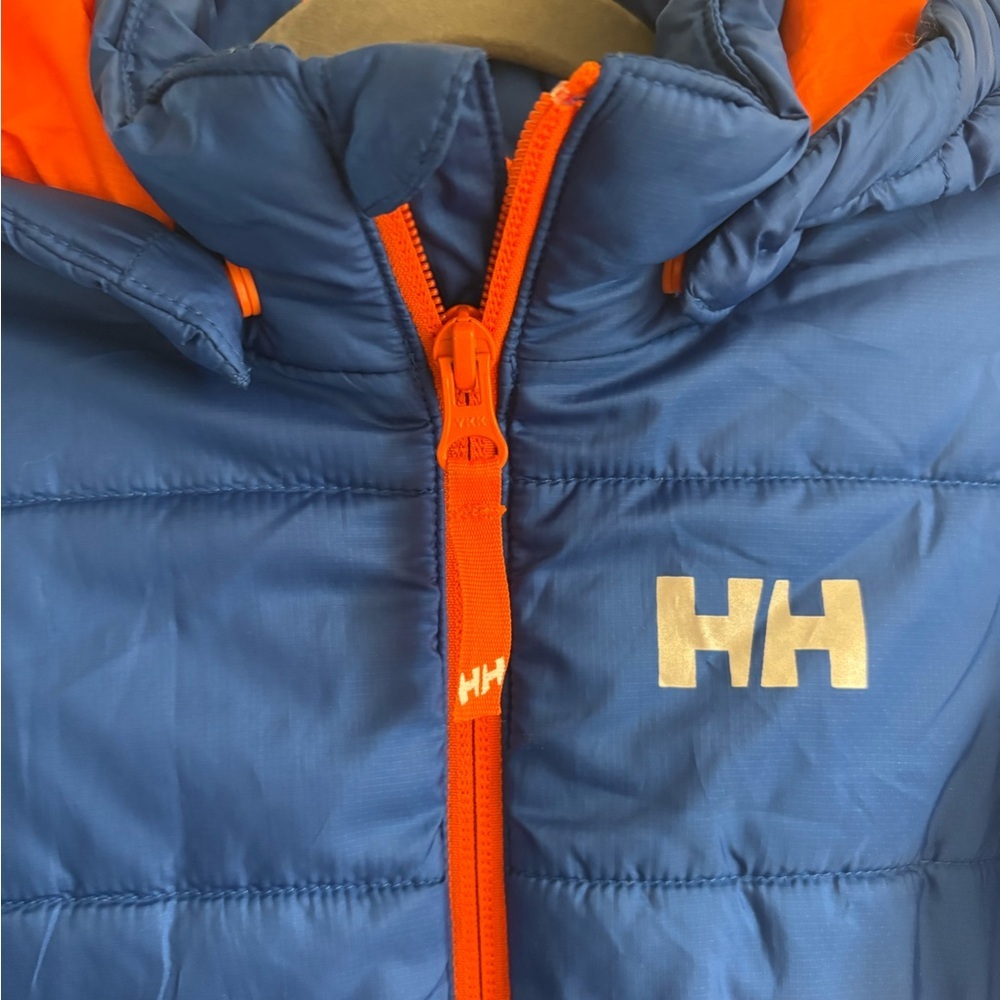 Helly Hansen Helly Hansen Kid's Arctic Puffy Jacket | Blue Orange - Picture 3 of 5